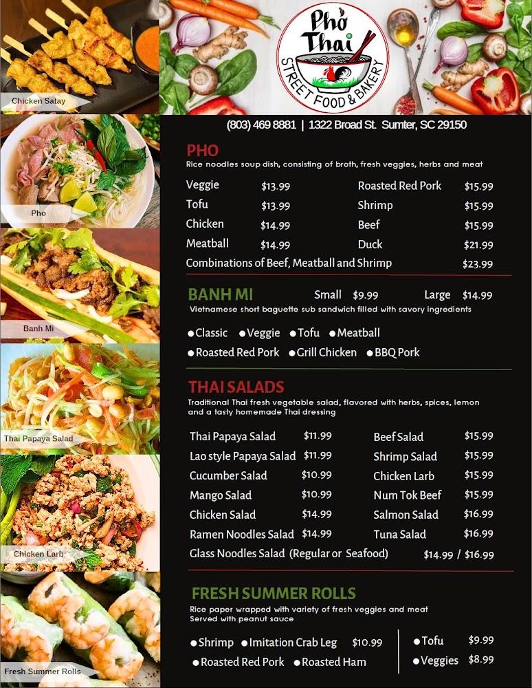Pho Thai Street Food & Bakery Menu image 2