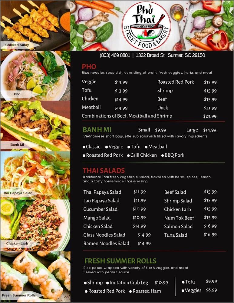 Pho Thai Street Food & Bakery Menu image 4